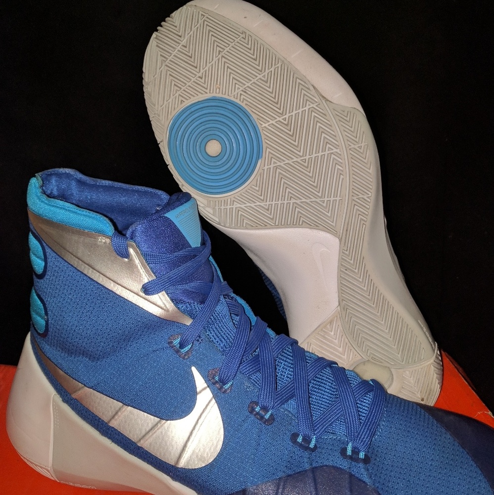 Nike Hyperdunk 2015 TB - Men's 10.5 - Blue/Grey